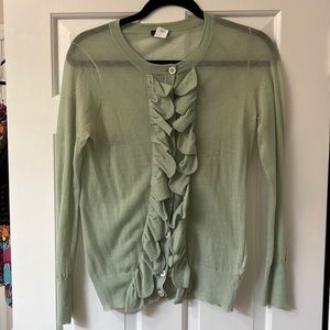 J. Crew cardigan sea foam size medium